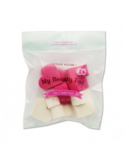 ETUDE HOUSE Eponges Coeur Maquillage My Beauty Tool Heart Shape Puff (10)