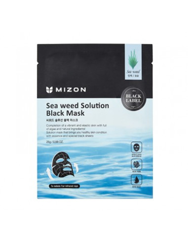 MIZON_masque_cendres_volcaniques_et_algues_seaweed_solution_black_mask