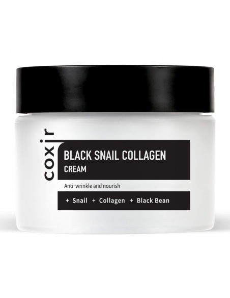 COXIR Crème visage Anti-âge Intensif Mucus Escargot Noir Black Snail Collagen Cream 50ml