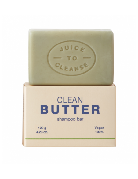 JUICE TO CLEANSE Shampoing solide naturel CLEAN BUTTER SHAMPOO BAR 120g