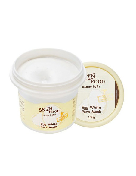 SKINFOOD Masque Eclat et anti-pores dilatés Egg White Pore Mask 100g